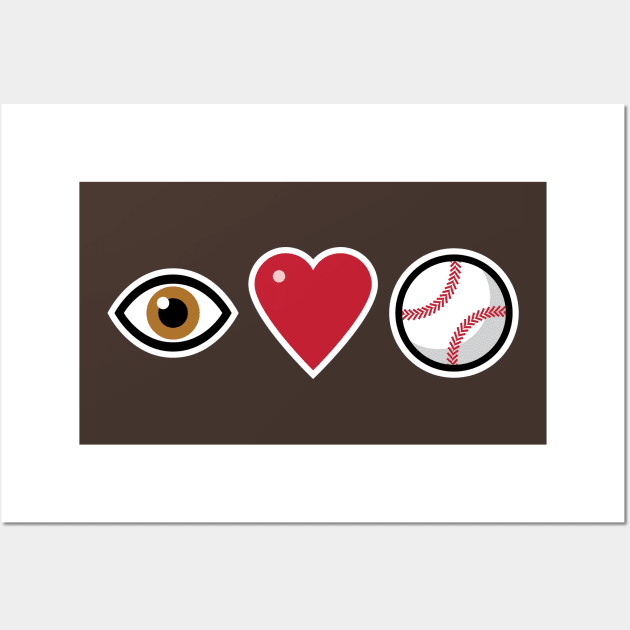 I Love Baseball Wall Art by Fourteen21 Designs